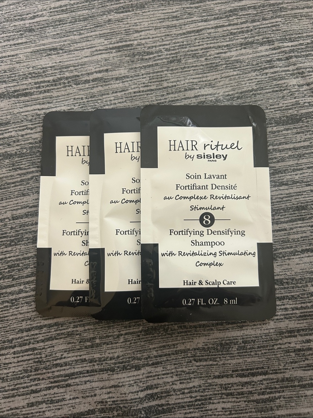 Sisley🎀3-Fortifying Densifying Shampoo 3x8 ml / Sealed Packets / Made in France